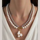 Bevy Pearls Designer Beads Neckalce 