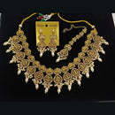 Midas Touch Divine Beauty Crystal Stone And Pearl Necklace Set