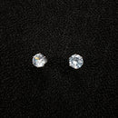 SK Creations Silver Plated Stud Earrings (Pack Of 12)