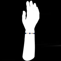 Mahi Gold Plated Auspicious Evil Eye Tiny Hearts Rakhi for Brother (RA1100721G)