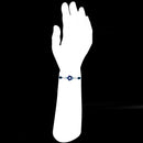 Mahi Rhodium Plated Blue Meenakari Work Floral Evil Eye Rakhi for Brother (RA1100729R)