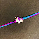 Mahi Meenakari Work Enamel Baby Unicorn-Shaped Rakshabandhan Rakhi for Chota Bhai, Kids, Bhatija (RA1100738G)