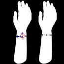 Mahi Ganesha and Evil Eye in Heart Combo of 2 Rakhis with Blue Crystals for Bhaiya (RCO1105526M)