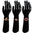 Mahi Combo of 3 Charming Peacock Shaped Rakhis with Meenakari Work and Crystals for Brothers (RCO1105534M)