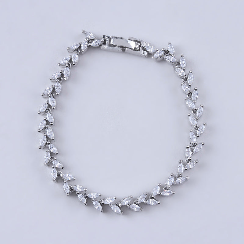Raddhi Jewels Silver Plated AD Adjustable Bracelet