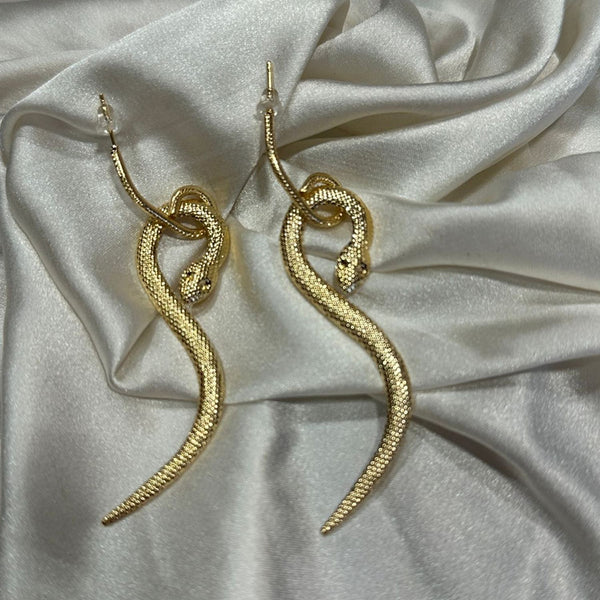 Raddhi Jewels Latest Fashion Stylish Drop Dangle Snake-Shaped Earrings For Women