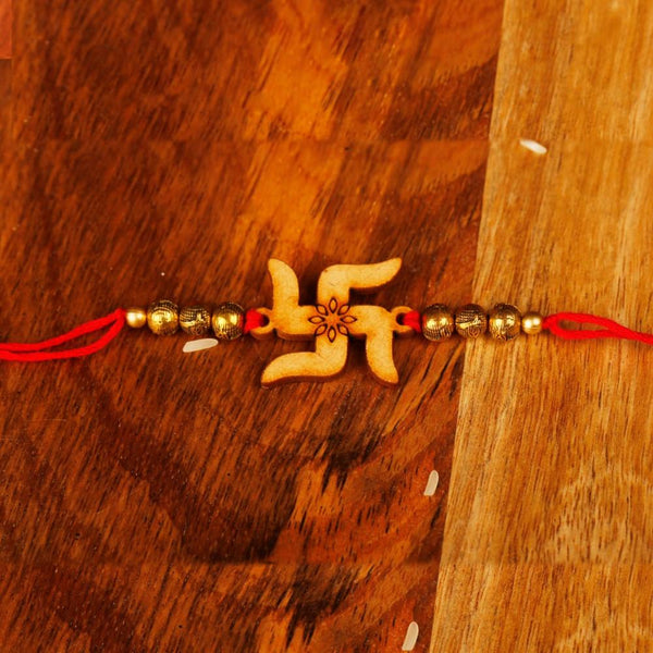 Raddhi Jewels Swastik Rakhi For Brother/bhai/Bro