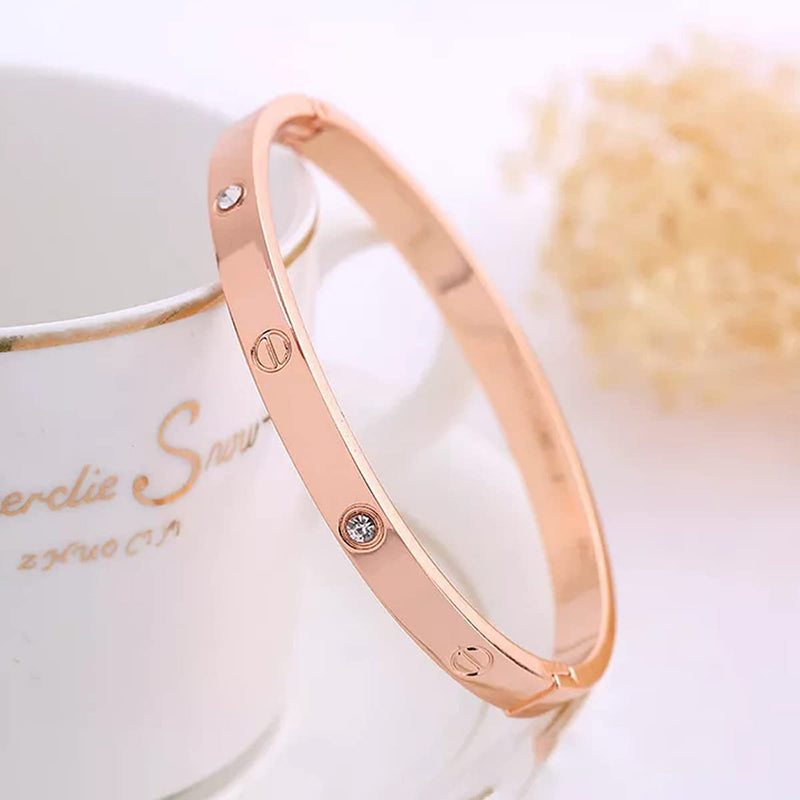 Subhag Alankar Beautiful bracelet in a stunning rose gold finish