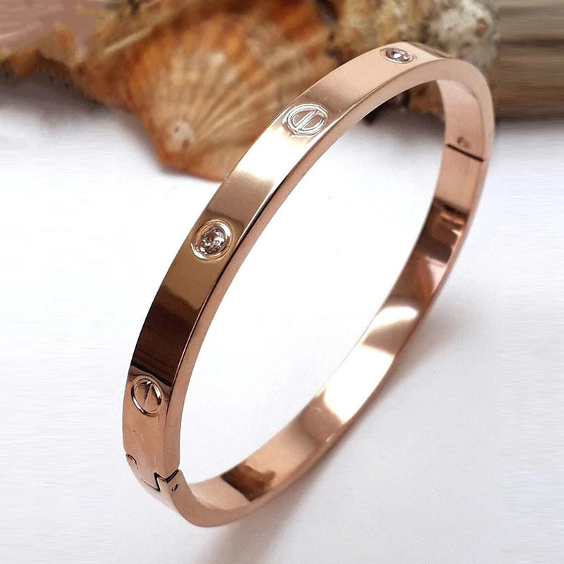 Subhag Alankar Beautiful bracelet in a stunning rose gold finish