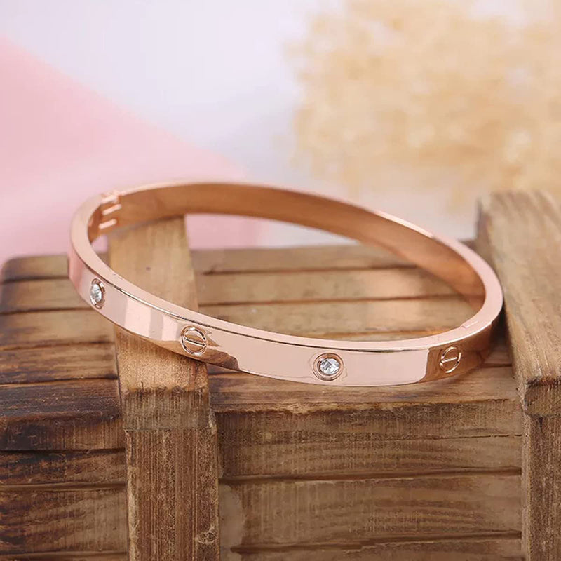 Subhag Alankar Beautiful bracelet in a stunning rose gold finish