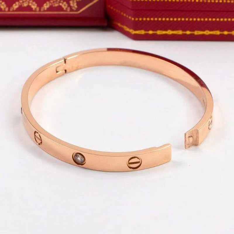 Subhag Alankar Beautiful bracelet in a stunning rose gold finish