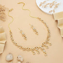 HR Sales Premium Micro Gold Plated Austrian Stone Luxury Necklace Set 