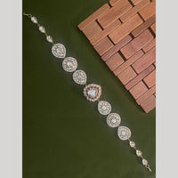 Arham Premium Gold Plated Designer Heavy Polki Kundan Stone Meenakari Sheeshphool