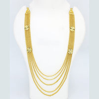 Mahavir Forming Look Gold Plated Long Necklace