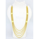 Mahavir Forming Look Gold Plated Long Necklace