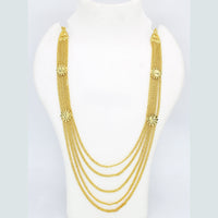 Mahavir Forming Look Gold Plated Long Necklace