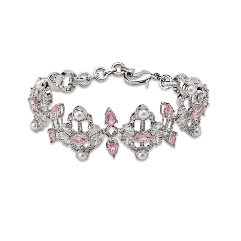 Sian Silver Plated American Diamond Bracelet