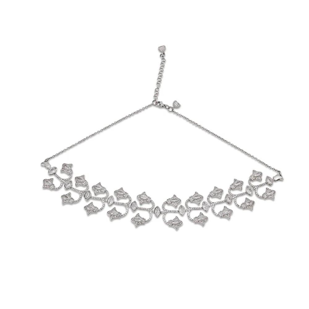 Sian Silver Plated American Diamond Bracelet