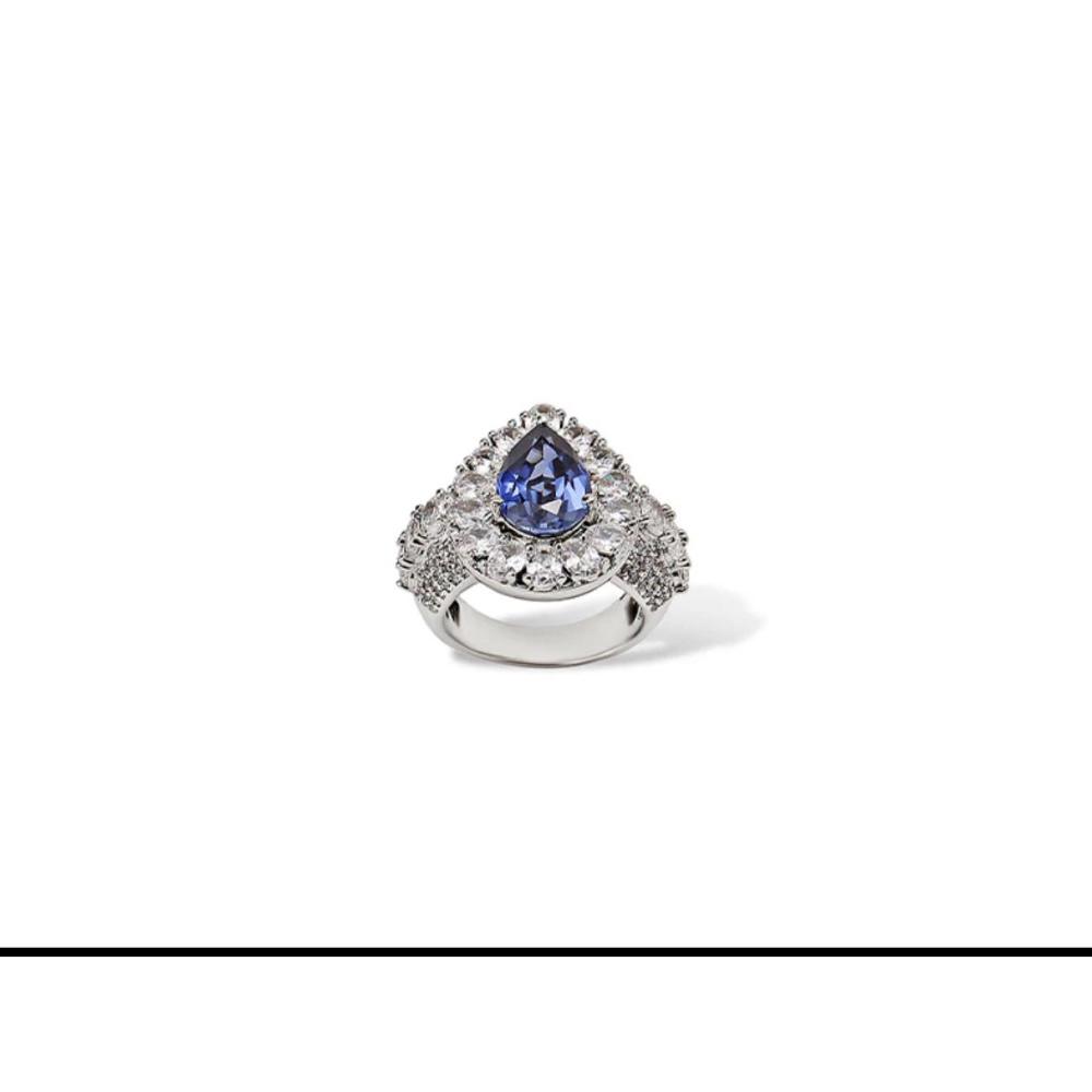 Sian Silver Plated American Diamond Ring