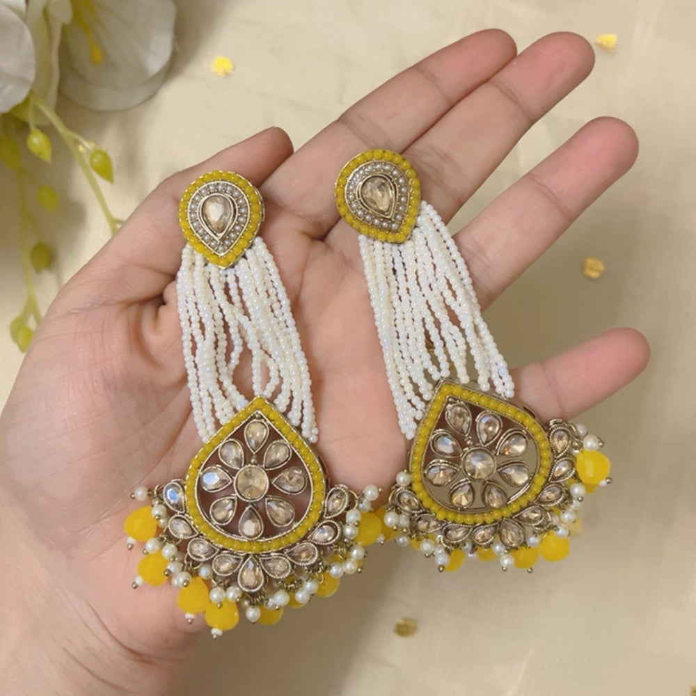 ShringarStreet pearl long  earring