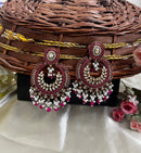 ShringarStreet Gold Plated Premium Quality Brass Beads Jhumki Earrings