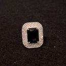 ShringarStreet Silver Plated AD Stone Ring