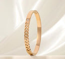 Tarohi Jewels Stainless steel gold plated chain link kada stkd-4889