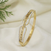 Tarohi Jewels Stainless Steel Roman Number Kada