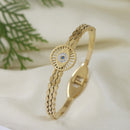 Tarohi Jewels Stainless Steel Evil Eye Kada