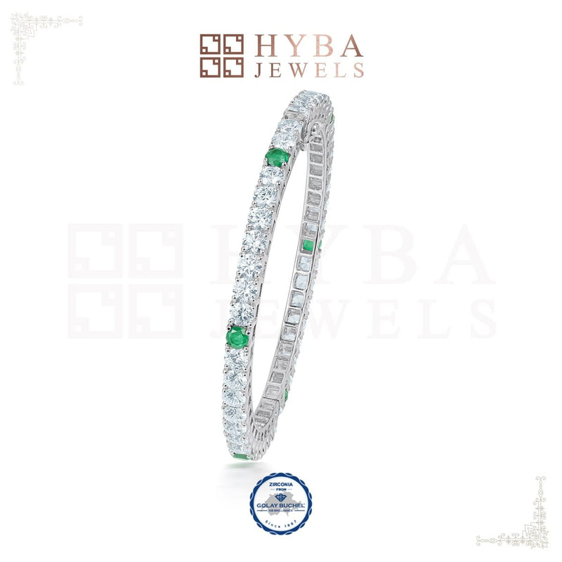 Round Solitaire Bangle By Hyba Jewels