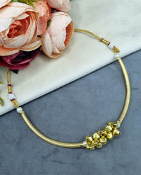 LAFZ  Traditional Gold Bell Choker Necklace with Ghungroo Accents - TM604