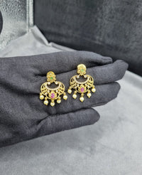 LAFZ Ethnic Indian Temple Earrings
