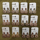 Dhwani Grace Crystal Stone And Pearl Occasion Earrings