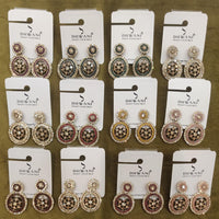 Dhwani Royal Crystal And Austrian Statement Dangler Earrings