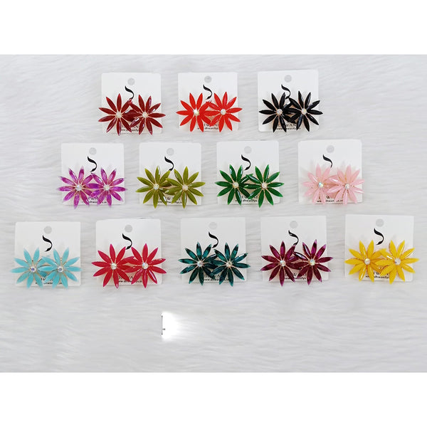 Dhwani Austrian Stone Studs Earrings (Assorted Color)