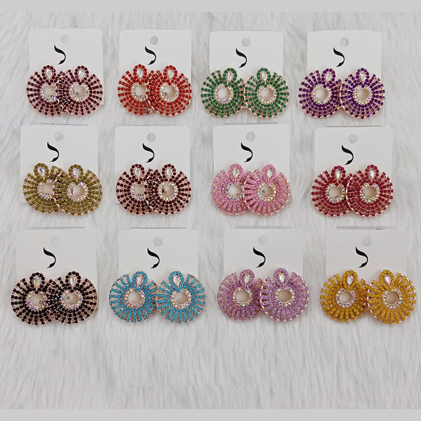 Dhwani Austrian Stone Dangler Earrings (Assorted Color)