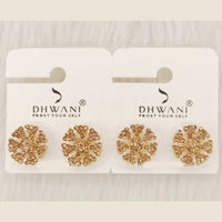 Dhwani Minimal Austrian Stone Stud Earrings 