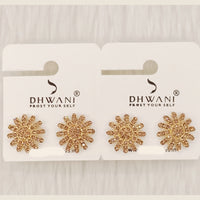 Dhwani Minimal Austrian Stone Stud Earrings 