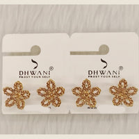 Dhwani Minimal Austrian Stone Stud Earrings 