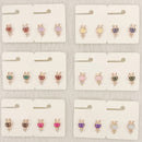 Dhwani Cartoon Style Colorful Labobo Meenakari Studs Earrings