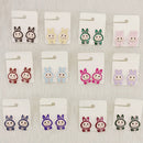 Dhwani Cartoon Style Colorful Labobo Meenakari Studs Earrings