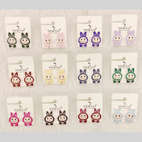 Dhwani Cartoon Style Colorful Labubu Meenakari Studs Earrings