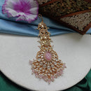 Arham Gold Plated Polki Kundan And Pearl Beads Maangtikka 