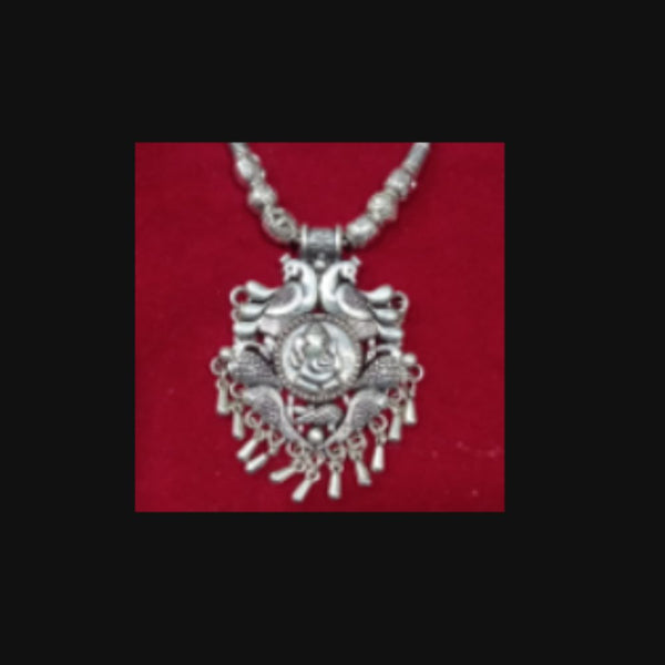 Infinity Jewels Oxidised Long Necklace Set