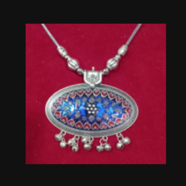 Infinity Jewels Oxidised Long Necklace Set