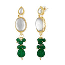 Mahi Traditional Necklace Set Adjustale Finger Ring with Multicolor Kundan for Women (VNCJ4020)