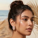 Etnico Fashion Gold Plated Anti Tarnish Spiral Design Stud Earrings for Women & Girls Lightweight Fashion Jewellery (WE005Mul)