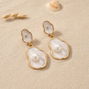 Etnico Fashion Gold Plated Anti Tarnish Pearl Drop Earrings for Women and Girls Western Earrings Set Fashion Jewellery Gift (WE010W)