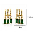 Etnico Fashion Anti Tarnish Gold Plated American Diamond Stud Earrings for Women and Girls Western Earrings Set Fashion Jewellery Gift (WE019G)