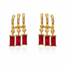 Etnico Fashion Anti Tarnish Gold Plated American Diamond Stud Earrings for Women and Girls Western Earrings Set Fashion Jewellery Gift (WE019Q)